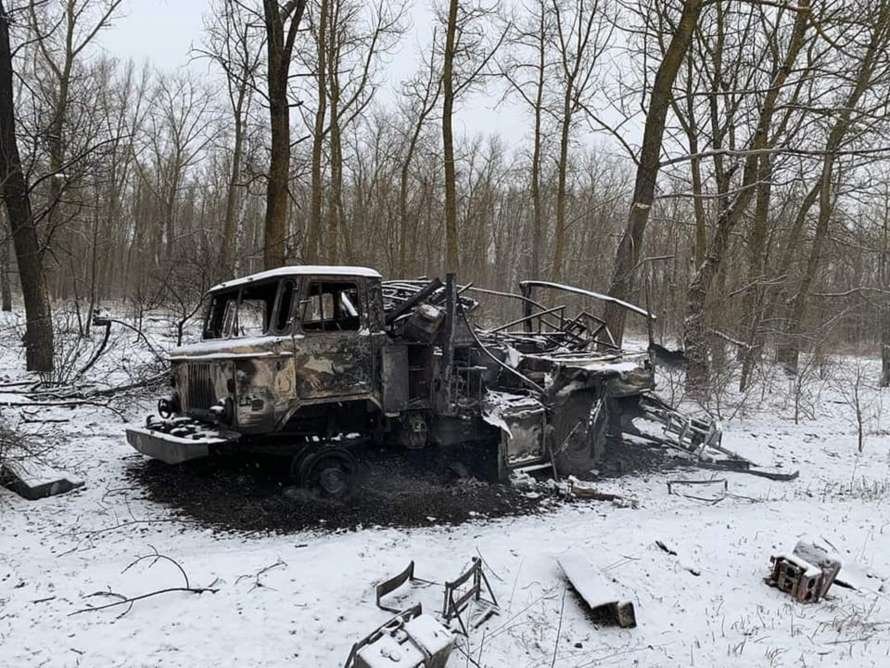 Появилось видео разгрома российской колонны на Угледарском направлении