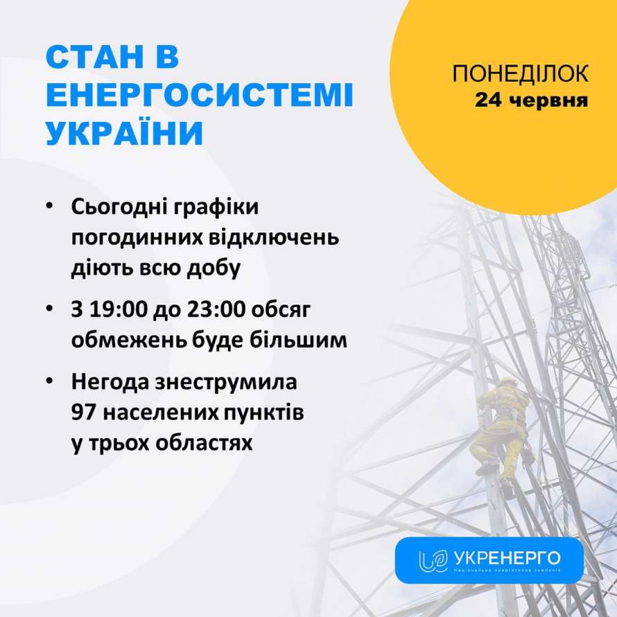 Отключение света в Украине - сегодня объем ограничений потребления  электроэнергии будет больше